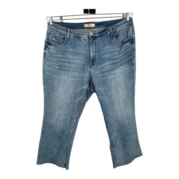 Kut from the Kloth jeans Kelsey high rise Fab Ab ankle flare size 24W